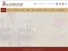 Tablet Screenshot of hotelmandawahaveli.com